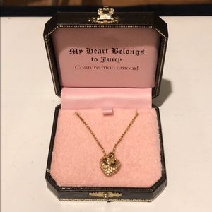 Juicy couture heart necklace